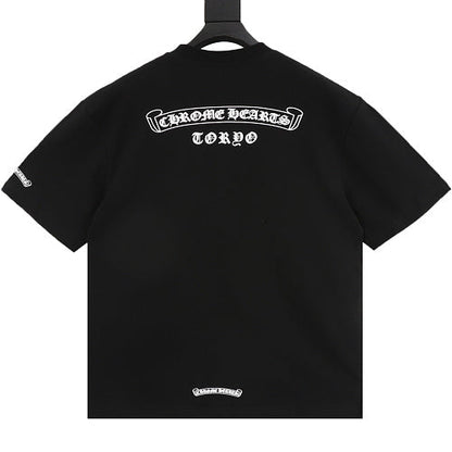 Chrome Hearts Multicolor Cross Print Short-Sleeve T-Shirt